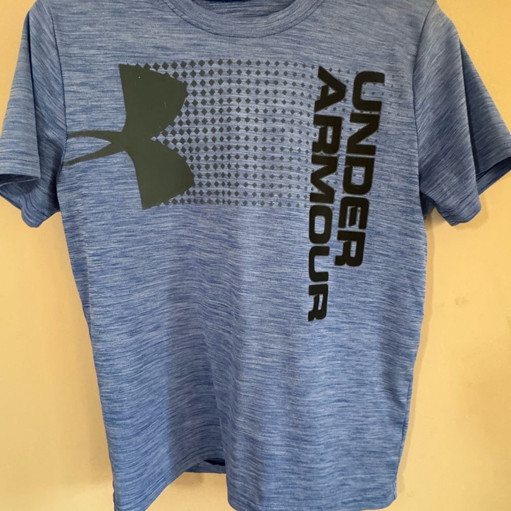 Under Armour Heathered Blue Performance Tee